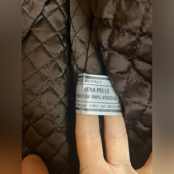 Absolute Joy - Men’s Leather Jacket - Dark Brown - size Medium - Picture 8 of 10